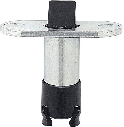 BKS B 1795 0001 Schnappriegel Türriegel für die Zusatzverriegelung Oben am Gangflügel, Fluchttür Türbeschlag rund, Stahl verzink 17950001, Silber