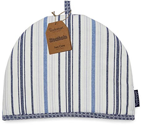 Cooksmart British Designed Tea Cosy | Teapot Warmer Suitable For Small, Medium or Large Teapots | Designed by British Designers in the UK - Stockholm