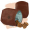 Pantolinos DOGOLINO® Leckerli-Beutel für Hunde aus Leder - Leckerlitasche - Futterbeutel für Hundetraining - Kleiderschutztasche - Snackbeutel zum Gassi gehen (Braun, Basic)