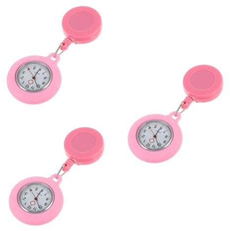 DEARMAMY Lot De 3 Montres Rétractables en Silicone pour Et Infirmiers