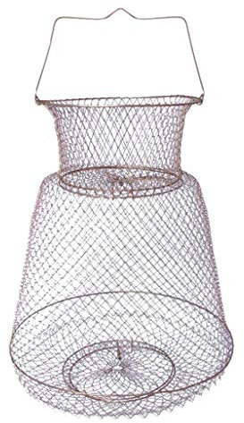 bnsggl Floating Wire Basket Fishing Net Cage Portable Fish Baskets Fishing Accessories