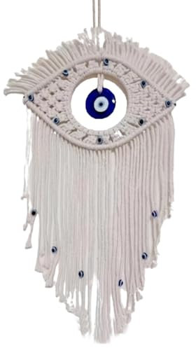 Evil Eye Dreamcatcher, Wall Hangable Dream Catcher, Bohemian Decor, Artistic Dream Catcher, Home Decor Wall Art, Apartment Wall Decoration, Unique Dream Catcher for Wall Hanging