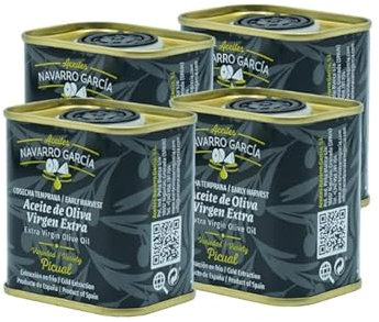 Aceite de Oliva Virgen Extra Cosecha Temprana - AOVE VERDE - 4 Latas 100ml