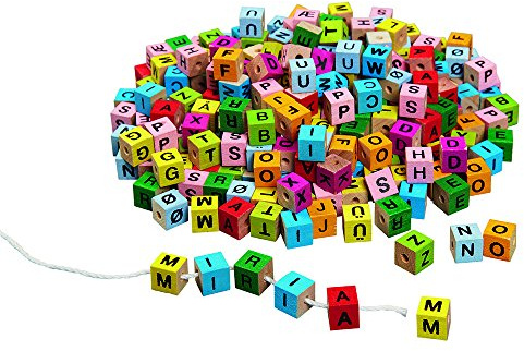 Goki Buchstabenwürfel, bunt, zum Aufziehen