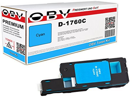 OBV Kompatibel Toner ersetzt Dell 593-11141 79K5P für C1760 C1760nw C1765 C1765nf C1765nfw - Cyan 1400 Seiten
