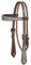 Weaver Leder Savanne Stirnband Halfter, 10-0420, Metallic Turquoise/Brown