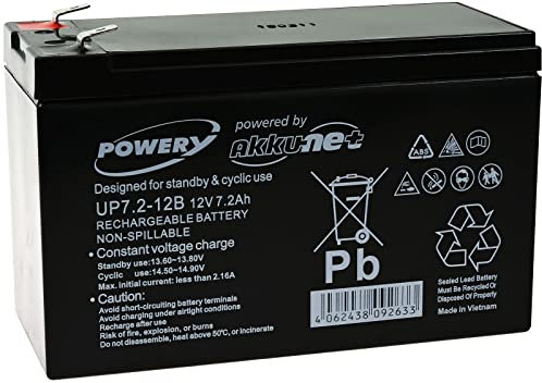 akku-net Batterie au plomb gel pour onduleur APC Back-UPS BE550-GR, 12 V, acide plomb