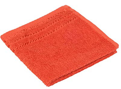 Gözze - Lot de 4 Essuie-Mains, Berlin, 100% Coton, 30 x 30 cm - Orange
