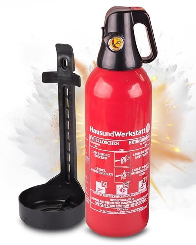 Aluminium Schaumfeuerlöscher 'Laura' 2L ABF (Fettbrandlöscher FS2P Halterung Instandhaltungsnachweis HUW24)
