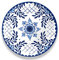 Touch Mel Emporio Zani SANTORINI piatti piani set 2pz 100% melamina colore bianco/blu