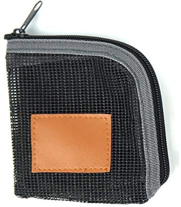 Riverruns Mesh Fly Fishing Line Wallet leader Wallet Fishing Line Bag size 6.6X 6.6inch (16X16cm) (Grey)