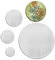 CREATIV DISCOUNT Sparpack Fensterbild, weiß,10 cm Rund,12 Stück
