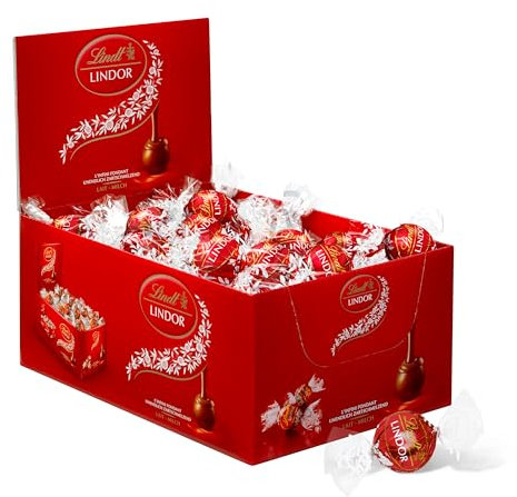 Lindt - Présentoir LINDOR - Chocolat au Lait - Coeur Fondant, 750g
