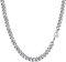 PROSTEEL Herren Collier Kette Edelstahl 66cm/6mm Panzerkette Halskette trendig Hip Hop Rapper kubanische Gliederkette Männer Modeschmuck Accessoire Link Chain Necklace
