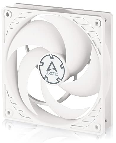 ARCTIC P12 PWM - 120 mm Case Fan with PWM, Pressure-optimised, quiet motor, Computer, Fan Speed: 200-1800 RPM - White