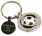 Cadeau personnalisé pour les fans de football: porte-clés avec un ballon de football et gravé avec le texte que vous voulez