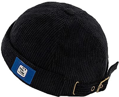 YAMEE Cap Herren Hut Damen Docker-Cap Unisex Docker Mütze Hafenmütze Seemannsmütze Herrenhut Bikercap Hat Wandermütze Seemannskappe(Kappenumfang:56-58cm)