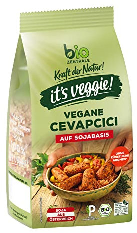 biozentrale it´s veggie! Vegane Cevapcici auf Sojabasis | 170 g | Soja aus Österreich | hoher Proteingehalt