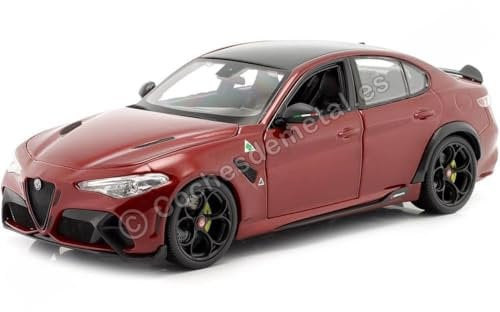 Bburago - Miniaturauto, 1:18, Giulia GTA - 2020, Rosso GTA, Sammlerauto, Auto, Jugendliche, Unisex, 1 Stück