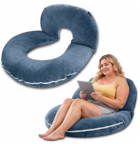Reading Pillow, Back Pillow for Sitting in Bed and Couch, Gaming Pillow for Adults, Sit Up Support for Bed