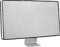 kwmobile Monitor Cover Compatible with 34-35 monitor - Dust Cover Computer Screen Protector - White