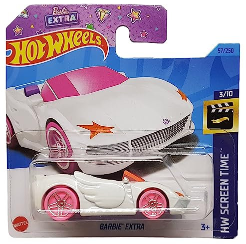 Hot Wheels - Barbie Extra - HW Screen Time 3/10 - HKH11 - Short Card - Blanco - Mattel 2023