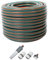 Gartenschlauch 3/4 Zoll 20m 30m 50m Wasserschlauch 4-teiliges Anschluss-Set Gelb Grün Schlauch (20m Grün mit Anschlusset)
