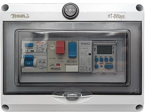Cuadro Eléctrico Básico para Piscina | Solo Motor | Contactor para Motor | Bomba de Agua 1 CV 4-6,3A