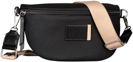 TOM TAILOR Denim Rosie Canvas Damen Gürteltasche Bauchtasche Klein Schwarz