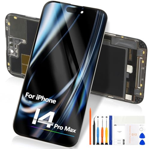 TFT für iPhone 14 Pro Max Display - für iPhone 14 Pro Max LCD Bildschirm Ersatz Touchscreen für iPhone 14Pro Max 6.7’’ LCD Display Digitalisierer Glas Montage Kits A2894 A2651 A2893 A2895