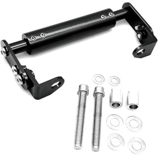 NBHGFF Barre Avant Support Téléphone Portable Support De Téléphone Universel De Navigation GPS pour Moto Tout-Terrain De Petite Cylindrée, Support De Barre D'extension De Support(-02-Black)