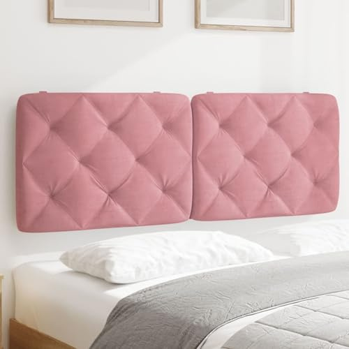 Xichuzi Kopfteil-Kissen Rosa 120 cm Samt, Kopfteil Bett, Bettrückwand, Headboard, Bettrückwände, Bettkopfteilbezug, Kopfteilabdeckung - 374725