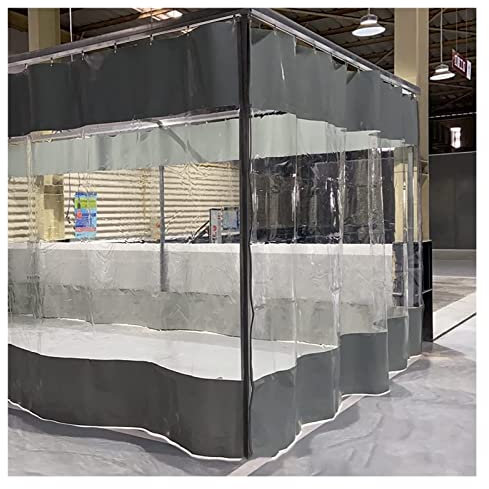 MYJIO Gardinen Für Gartenpavillons wasserdichte Transparente Plane Baldachin im Freien Auto Wartung Vorbau Terrasse Durchsichtige Pergola-Seitenwände(10' x 18')