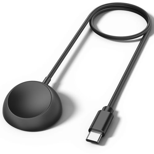 Wanme Charger for Samsung Galaxy Watch 7 /7FE /6/5 /Watch 4, USB C Charger Cable Charging Cord Dock for Galaxy 6 Classic/5 Pro,100cm-Black