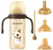 kiptyg Gourde dApprentissage Bébé 3-en-1 Anti-Fuite 260ml avec 3 Becs Interchangeables (Tétine/Bec Canard/Paille) - Tasse Paille Enfant sans BPA, Poignées Souples & Couvercle Étanche 0-36 Mois
