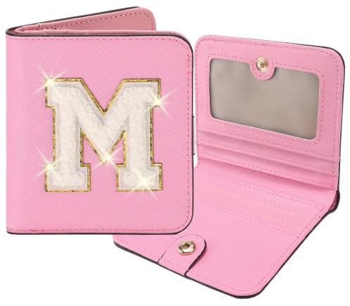 FALAN MULE Portefeuille pour Femmes, Adolescentes, Filles, Cadeau Tendance, Personnalisable, Noël, Anniversaire, Cadeau pour Femmes, amies, Fille, Petite-Fille (M, Rose)