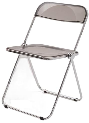 JUSKAQZYI klappsessel Klappstühle, 2er-Set, for drinnen und draußen, strapazierfähig, faltbar, handelsüblich, stapelbar, for Wohnzimmer, Esszimmer und Schlafzimmer Holz(Gris)