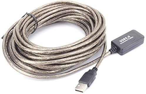 Ausla USB-Verlängerungskabel 10 M, Aktives Repeater-Kabel, Hochgeschwindigkeit 480 Mbit/s für PC und Laptop