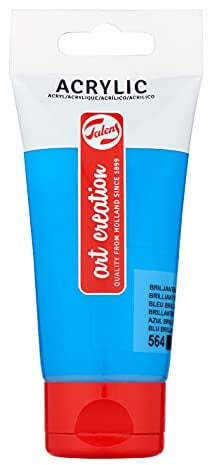 Talens Art Creation Acrylfarbe Tube 75 ml - Brillantblau 564 - Opak, lichtecht, schnelltrocknend, seidenglänzend, Künstlerqualität