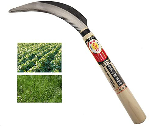 Falcetto Manuale Giapponese In Acciaio SK-5 Falce Per La Raccolta Di Ortaggi Soia Potatura Erba Diserbo Falci Falcetti Attrezzo Da Giardinaggio Prodotto In Giappone
