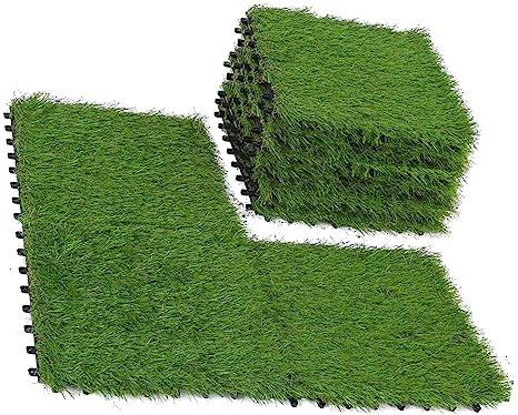 Fatto per Voi Piastrelle Erba Sintetica 30x30cm Scatola 10PZ