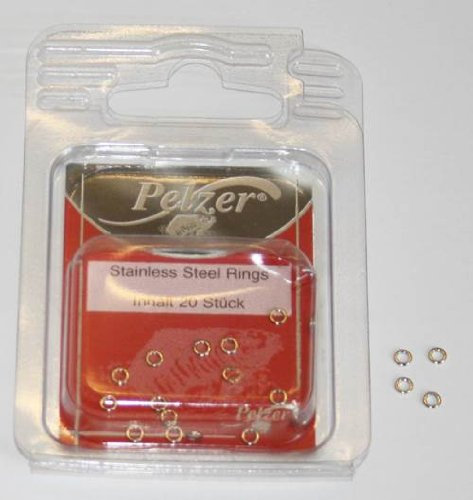 Pelzer Stainless Steel Rings 20 Stück