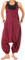 Vishes - Alternative Bekleidung - Legere Damen Latzhose Haremshose Sommerhose Overall Baumwolle Bordeaux 44