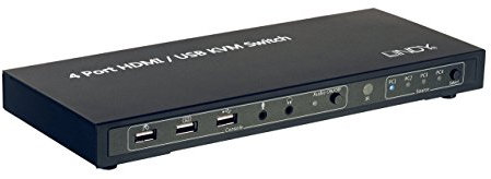 LINDY KVM Switch Classic HDMI USB 2.0 + Audio 4 Port. HDMI Full HD 1080p + 3D USB 2.0 USB-Audio