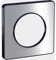 Schneider Electric S540802J Odace Touch Plaque décorative 1 poste, Gris Anthracite/Aluminium Brossé
