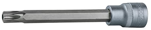 KS Tools 922.3831 - Douille tournevis TORX® percé 3/8'', L.110 mm - T40 - Version longue - Gamme ULTIMATE® - En Chrome Vanadium - Finition chromée satinée
