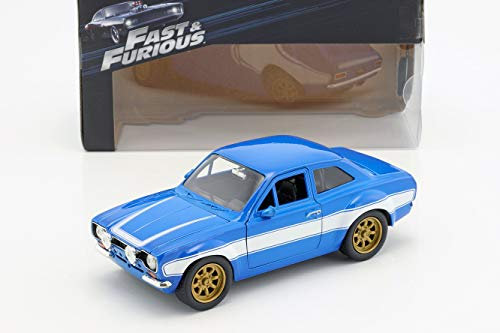 Jada Toys Brian's Ford Escort RS2000 MKI Fast und Furious 6 2013 blau / weiß 1:24