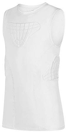 TUOYR Youth Football Padded Shirt Baseball Chest Rib Protector