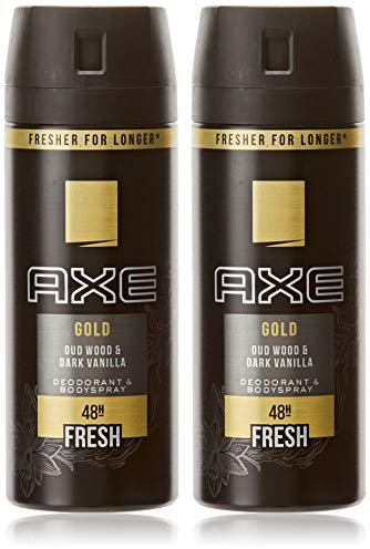 Axe Gold Deodorant, 2 x 150 ml