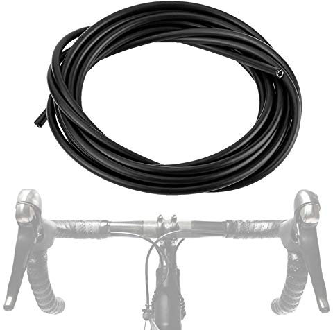 Bike Gear Cable Housing, 4mm Bicycle Shifter Cable Housing, Bike Brake Cable Housing Universal Gear Cable Outer Casing Replacement for Road Bike Mountain Bike(Black)
